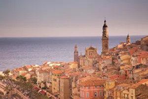 Provence Prints: Menton, Alpes Maritimes, Provence, Cote d Azur, French Riviera, France