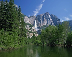 Merced River Prints: The Merced River swollen by summer snowmelt