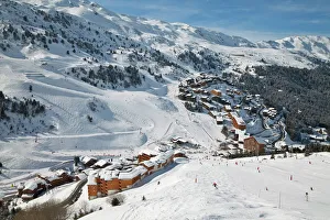 Leisure Activity Prints: Meribel-Mottaret, 1750m, ski area, Meribel, Three Valleys Les Trois Vallees)