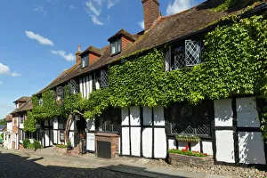 Old Fashioned Prints: Mermaid Inn, Mermaid Street, Rye, East Sussex, England, United Kingdom, Europe