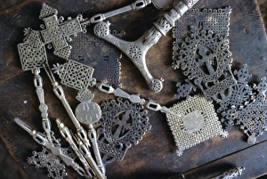 Metal Work Prints: Metal objects in the blacksmiths workshop, Axoum (Axum), Tigre region