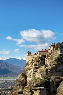 Hours Prints: Meteora, ancient holy Monastery of Varlaam, UNESCO, Kalabaka, Greece