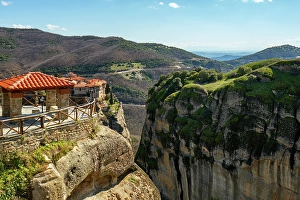 Meteora Prints: Meteora, ancient holy Monastery of Varlaam, UNESCO, Kalabaka, Greece