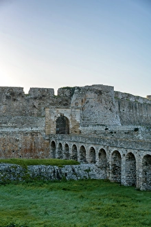 Relics Prints: Methoni castle and bridge entrance, Peloponnese, Greece