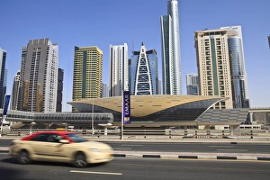 Metro Prints: Metro station, Sheikh Zayed Road, Dubai, United Arab Emirates, Middle East