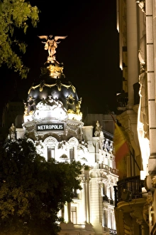 Calle De Alcala Prints: Metropolis Building