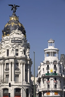 Metropolis building, Calle de Alcala, Madrid, Spain, Europe