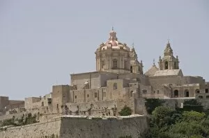 Images Dated 10th June 2008: Metropolitan Cathedral in Mdina, the fortress city, Malta, Europe