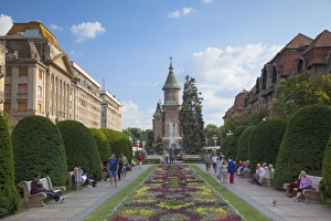 Metropolitan Cathedral Prints: Metropolitan Cathedral in Piata Victoriei, Timisoara, Banat, Romania, Europe