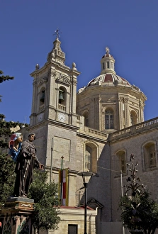 Cherub Prints: Metropolitan Cathedral, St. Paul Cathedral, Mdina, the fortress city, Malta, Europe