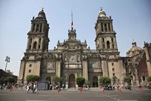 Images Dated 3rd April 2009: Metropolitan Cathedral, Zocalo, Mexico City, Mexico, North America