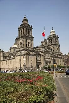Images Dated 3rd April 2009: Metropolitan Cathedral, Zocalo, Mexico City, Mexico, North America