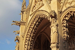 Lorraine Prints: Detail of Metz Cathedral, Metz, Lorraine, France, Europe
