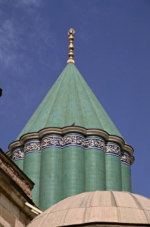 Konya Prints: The Mevlana Turbe, Konya, Anatolia, Turkey, Asia Minor, Eurasia