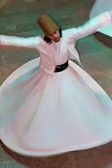 One Man Only Prints: The Mevlevi, (Whirling Dervishes) performing the Sema (ceremony), Istanbul