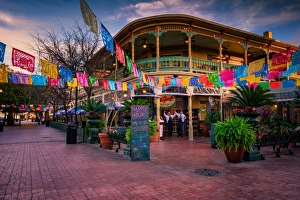 Texas Prints: At the Mexican Market (El Mercado), San Antonio, Texas, United States of America
