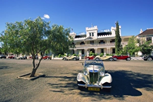 Outodors Prints: MG car at Lord Milner Hotel