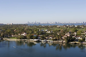 Aerials Prints: Miami Beach and Miami