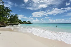 Barbados Prints: Miami Beach, Oistins, Christ Church, Barbados, West Indies, Caribbean, Central America