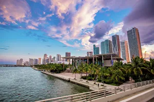 High Rises Prints: Miami Skyline, Florida, United States of America, North America