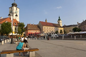 Images Dated 21st June 2009: Mica Square, Sibiu, Transylvania, Romania, Europe