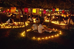 Festival Prints: Mid-Autumn Lantern festival, Hong Kong, China, Asia