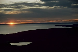 Before midnight near the Arctic Circle, Echo Bay, Great Bear Lake, North West Territories