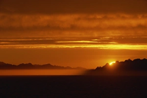 Midnight sun, taken at 3 am, north Norway, Scandinavia, Europe Midnight sun, taken at 3 am, north Norway, Scandinavia, Europe