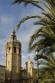 Miguelete steeple of the cathedral, Valencia, Spain, Europe
