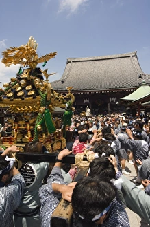 Asakusa Prints: Mikoshi portable shrine of the gods parade