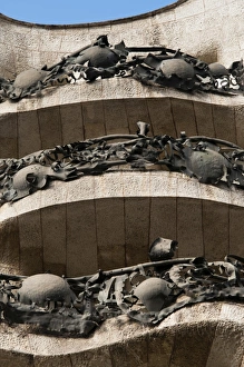Antoni Gaudi Prints: Mila House (La Pedrera) by Antoni Gaudi
