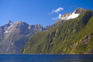 Images Dated 27th November 2008: Milford Sound, Fiordland National Park, UNESCO World Heritage Site, South Island, New Zealand