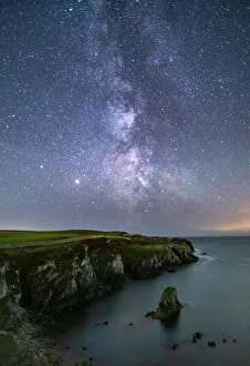 Star Prints: The Milky Way and night sky over Gwenfaens Pillar