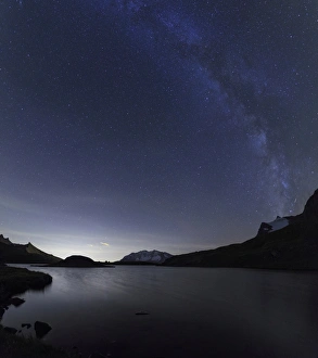 Alpi Graie Prints: Milky Way over Rossett Lake at an altitude of 2709 meters