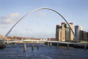 Images Dated 28th December 2011: Millennium Bridge and The Baltic from the Quayside, Newcastle upon Tyne