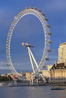 The Millennium Wheel (London Eye) with the River Thames in the foreground