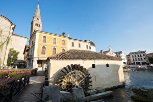 Industrial Prints: Mills on Lemene River, Portogruaro, Veneto, Italy, Europe