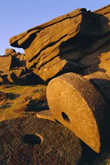 Round Prints: Millstones, Stanage Edge, Peak District National Park, Derbyshire, England, UK