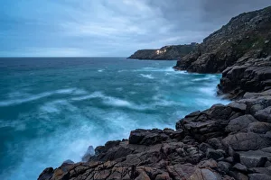 The Minack Theatre, as seen from Pedn Vounder (Pedne) Beach, Porthcurno, Cornwall