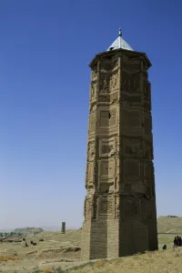 Ghazni Prints: The minaret of Bahram Shah, one of two minarets built by Sultan Mas ud III