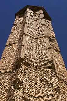 Minaret of Bahram Shah, with square Kufic and Noshki script, dating from the early 12th century