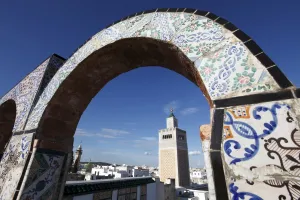 Tiling Prints: Minaret of the Great Mosque (Jamaa el Zitouna), Medina, UNESCO World Heritage Site