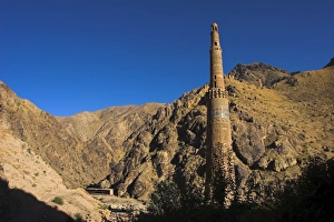 Afgani Prints: Minaret of Jam, UNESCO World Heritage Site, dating from the 12th century