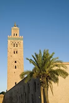 Images Dated 18th November 2009: Minaret of the Koutoubia Mosque, UNESCO World Heritage Site, Marrakesh (Marrakech)