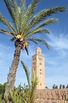 Images Dated 8th April 2010: Minaret of the Koutoubia Mosque, UNESCO World Heritage Site, Marrakech
