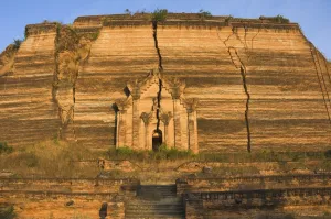 Natural Disaster Prints: Mingun Pagoda, Mingun, Myanmar (Burma), Asia