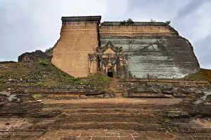 Mandalay Prints: Mingun Pahtodawgyi, Mandalay, Myanmar (Burma), Asia