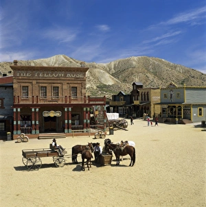 Film Studios Prints: Mini Hollywood (Spaghetti Western film set), near Tabernas, Andalucia, Spain, Europe