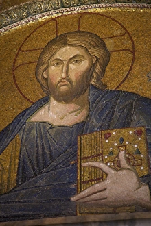 Byzantine Prints: Ministry of Christ, interior of Church of St