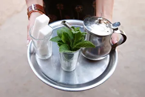 Images Dated 17th April 2008: Mint tea, Agadir, Morocco, North Africa, Africa
